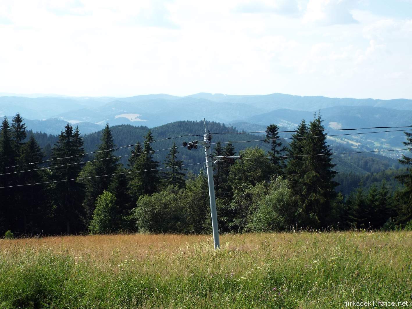 Hotel Portáš - cesta na Portáš - lyžařský vlek Spartak