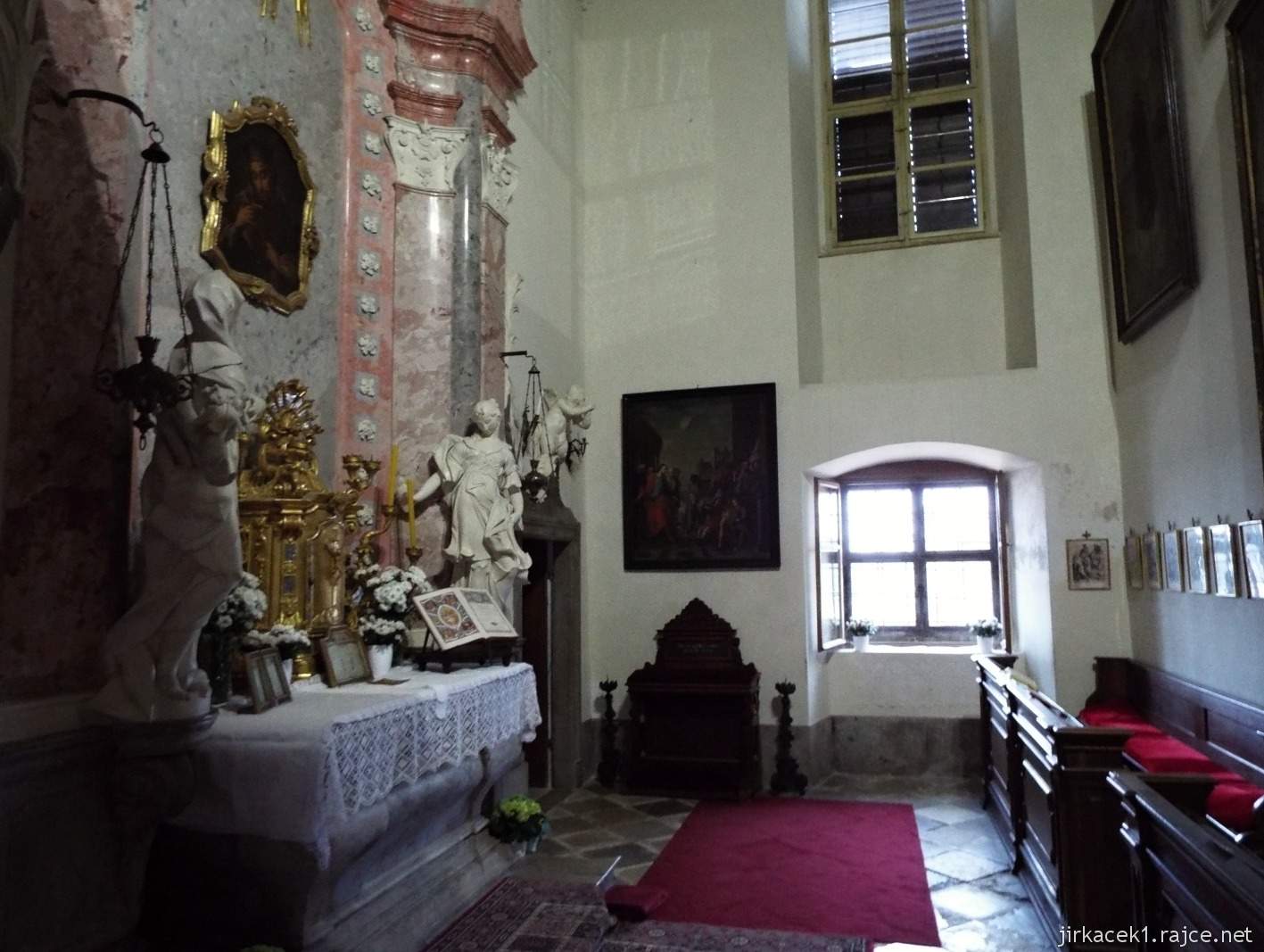 09 - zámek Milotice 58 - interiéry - Kaple Panny Marie a sv. Jana Nepomuckého