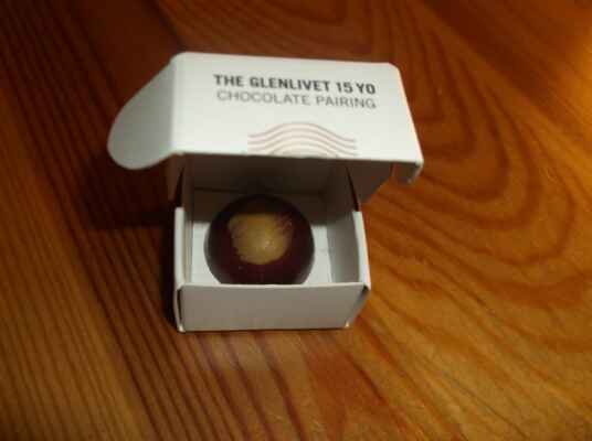 The GLENLIVET 15-George Smith pralinka s 15-letou skotskou singlemalt whisky